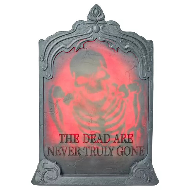 24 Inch Never Truly Gone Light-Up Animated Tombstone