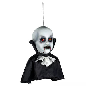 Hanging Vampire Bust Static Prop