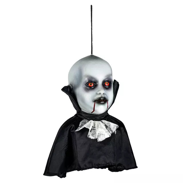 Hanging Vampire Bust Static Prop