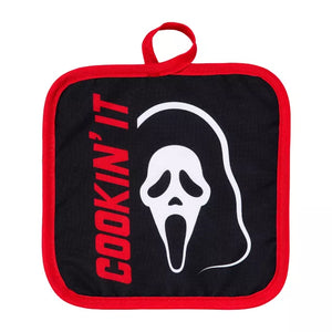 Ghost Face Oven Mitt and Pot Holder Set