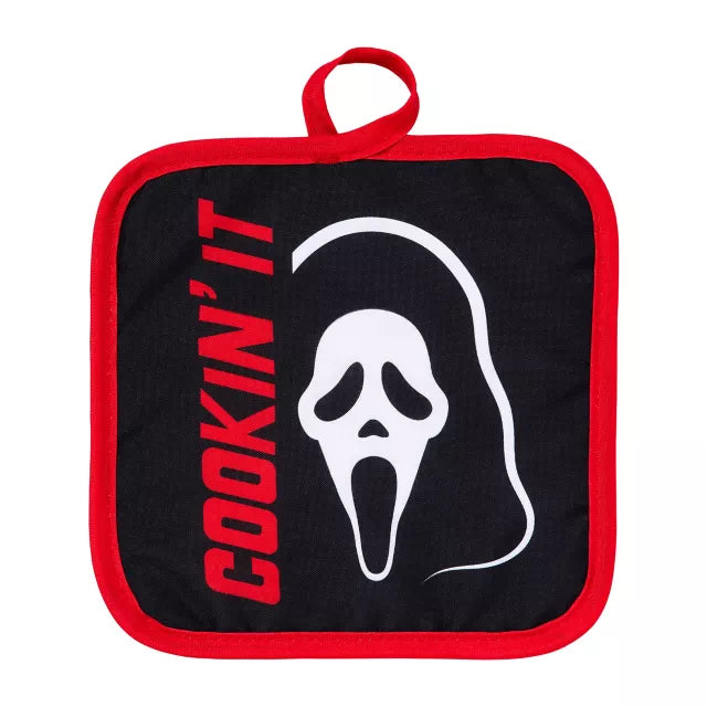 Ghost Face Oven Mitt and Pot Holder Set