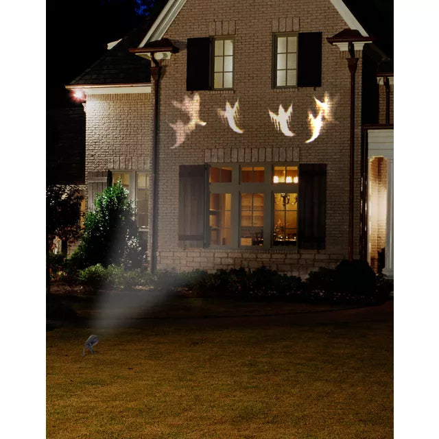 Whirl-A-Motion LED White Ghost Projection Spotlight