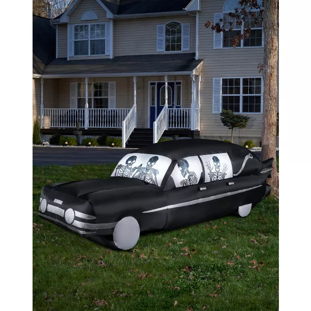 14 Ft Hearse Inflatable Decoration