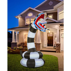 8.9 Ft Sandworm Light-Up Inflatable Decoration - Beetlejuice