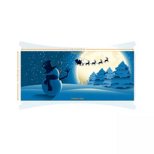 Snowman Garage Double Door Cover