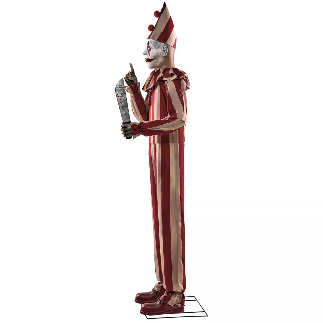 6 Ft 9 In Silent and Deadly Clown Animatronic