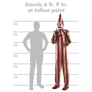 6 Ft 9 In Silent and Deadly Clown Animatronic